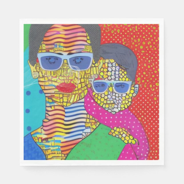 Servilleta De Papel Madre e hijo (Anverso)