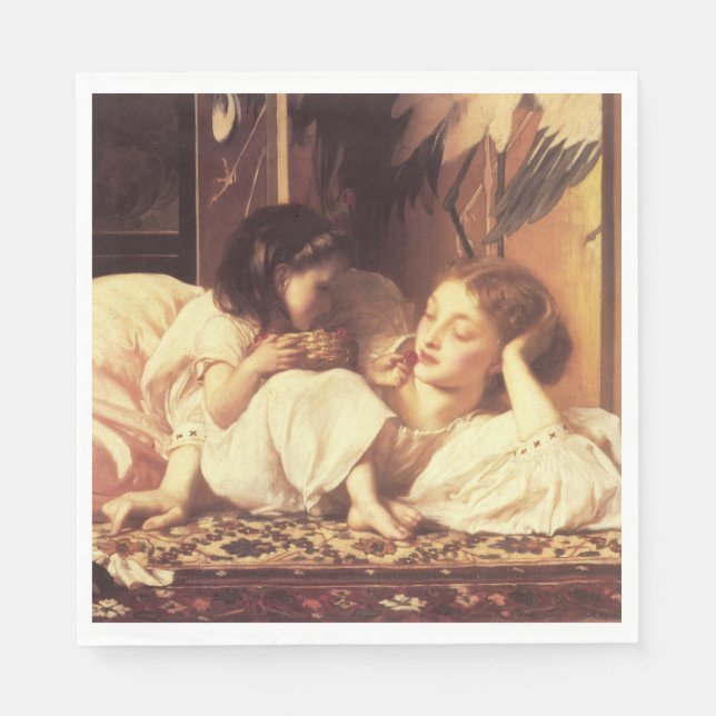 Servilleta De Papel Madre e hijo (mujer y su hija) (Anverso)