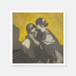 Servilleta De Papel Madre e hijo (por Norah Neilson Gray)