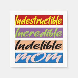 Servilleta De Papel Madre Indestructible, Increíble, Indelible
