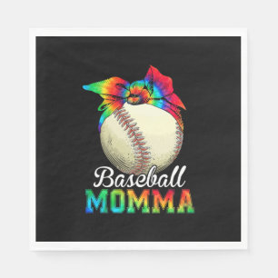 Servilleta De Papel Madre mami de béisbol cumpleaños