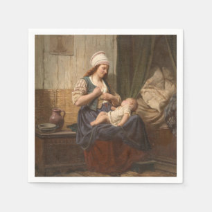 Servilleta De Papel Madre sosteniendo a su hijo (por Rudolf Jordan)