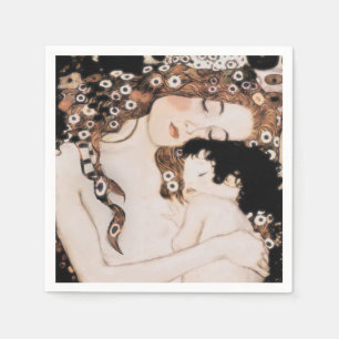 Servilleta De Papel Madre y niño Gustavo Klimt