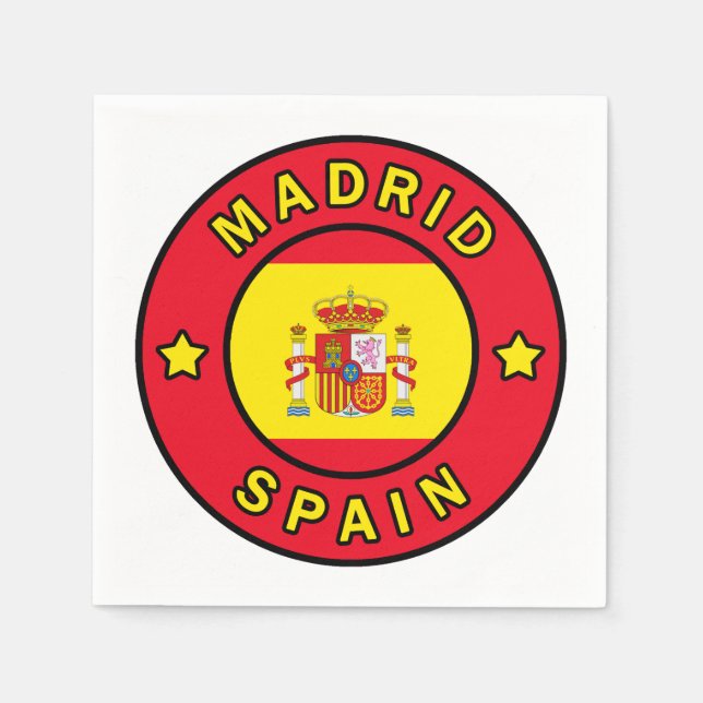 Servilleta De Papel Madrid España (Anverso)