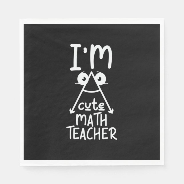 Servilleta De Papel Maestra matemática Soy Maestra (Anverso)