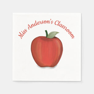Servilleta De Papel Maestro Caprichoso Manzana Roja Personalizada Lind
