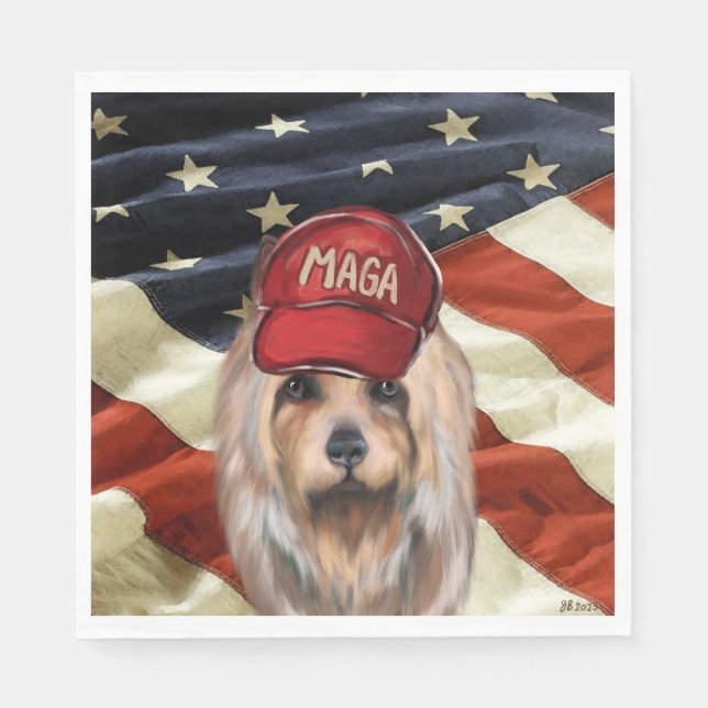 SERVILLETA DE PAPEL MAGA AUSTRALIAN TERRIER (Anverso)