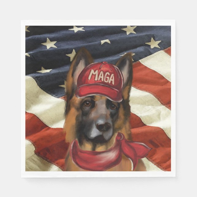 SERVILLETA DE PAPEL MAGA GERMAN SHEPHERD (Anverso)