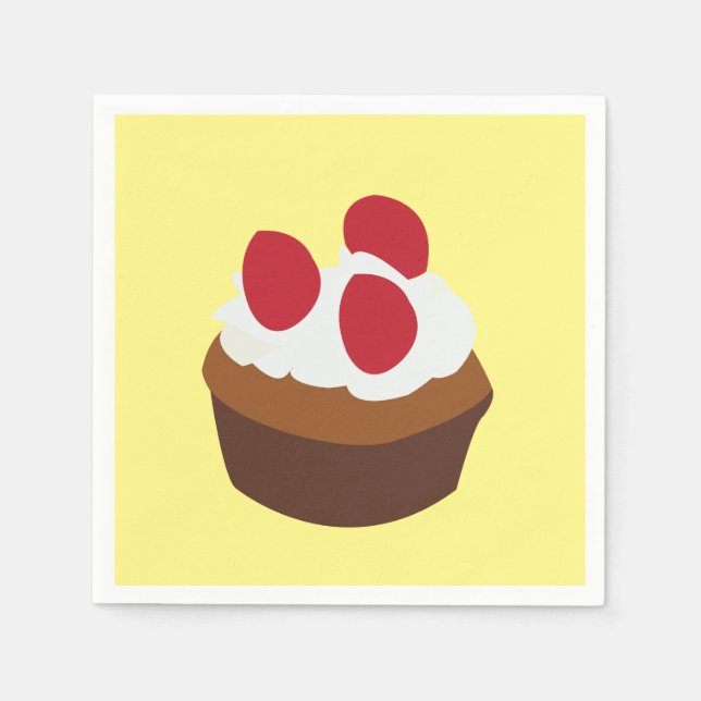 Servilleta De Papel Magdalena Cupcake (Anverso)