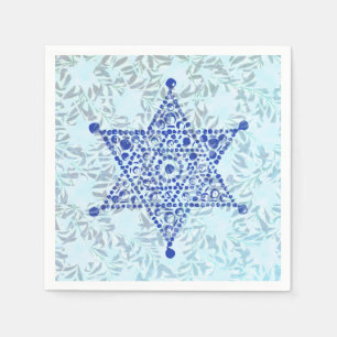 Servilleta De Papel Magen David en las hojas