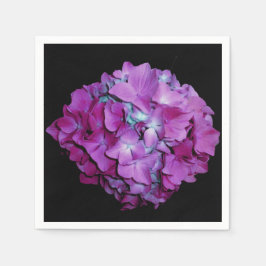 Servilleta De Papel Magenta Hydrangeas
