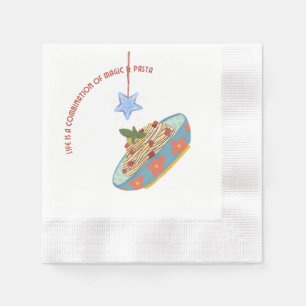 Servilleta De Papel Magic and Pasta Napkin