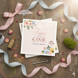 Servilleta De Papel Magical Fairy Floral Garden Pixie Girls Birthday