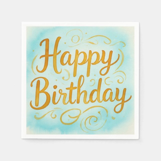 Servilleta De Papel MagickalBirthdays (Anverso)