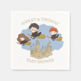 Servilleta De Papel Mágico Harry Potter y Baby Shower de Hogwarts