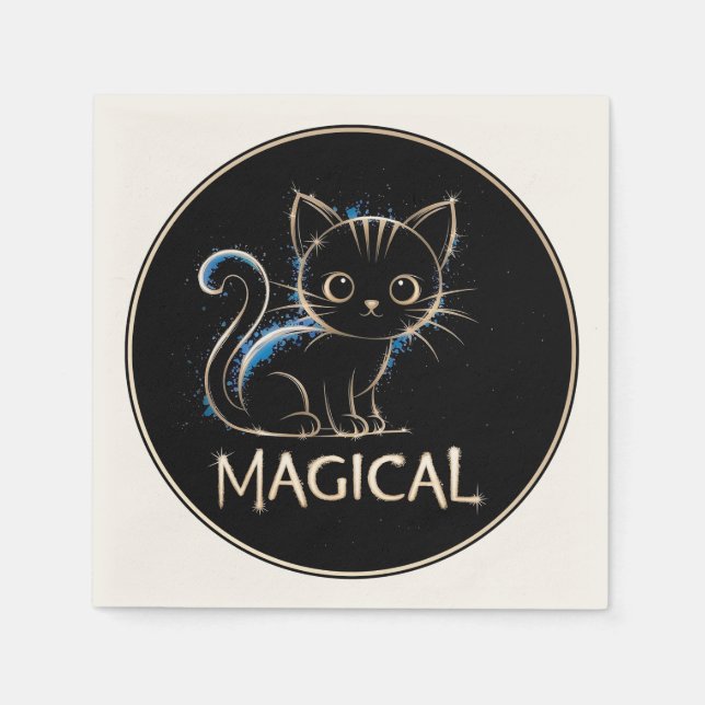 Servilleta De Papel Magische Katze (Anverso)