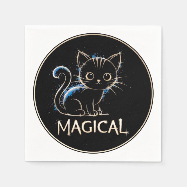 Servilleta De Papel Magisches Kätzchen (Anverso)