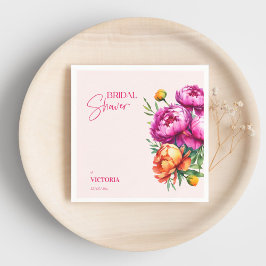 Servilleta De Papel Magníficas peonías rosadas magenta melocotón para 