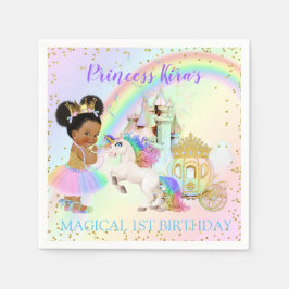 Servilleta De Papel Magnífico Castillo Princesa de Arcoiris Carriage U