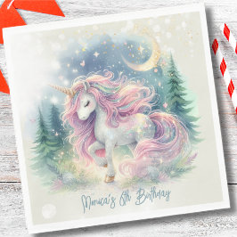 Servilleta De Papel Magnífico cumpleaños de niños de unicornio
