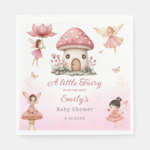 Servilleta De Papel Magnífico Fairy Pink lindo Floral Garden Baby Show