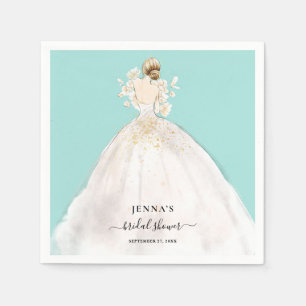 Servilleta De Papel Magnolia Blonde Bride Bride Bridal Shower Napkins