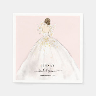 Servilleta De Papel Magnolia Brunette Bride Bridal Shower