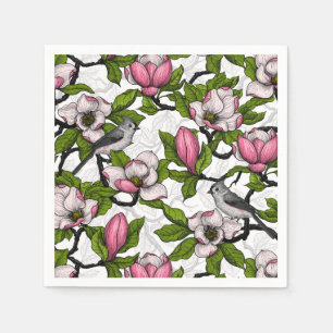 Servilleta De Papel Magnolia floreciente