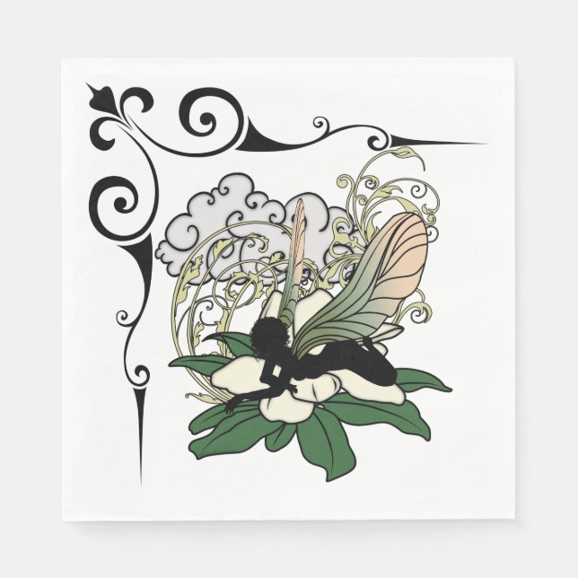 Servilleta De Papel Magnolia Shadow Fairy (Anverso)