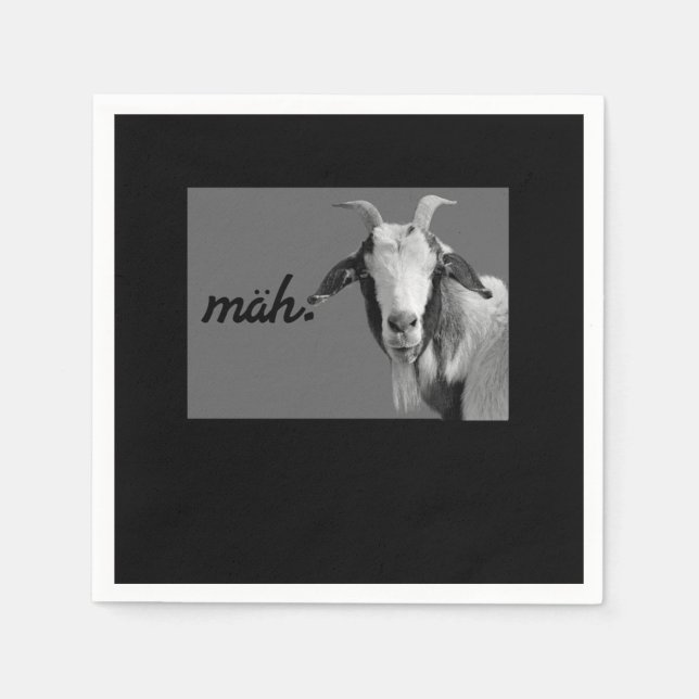 Servilleta De Papel Mah Funny Goat Farm Animal Gift (Anverso)