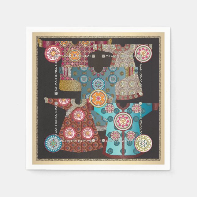 Servilleta De Papel Mah Jongg (Anverso)