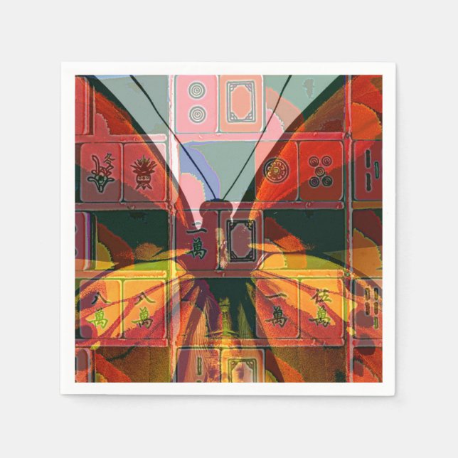 Servilleta De Papel Mah Jongg Napkins (Anverso)