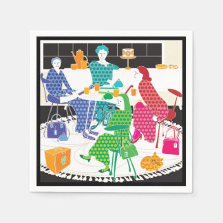 Servilleta De Papel Mah Jongg Polka-Dots Napkins