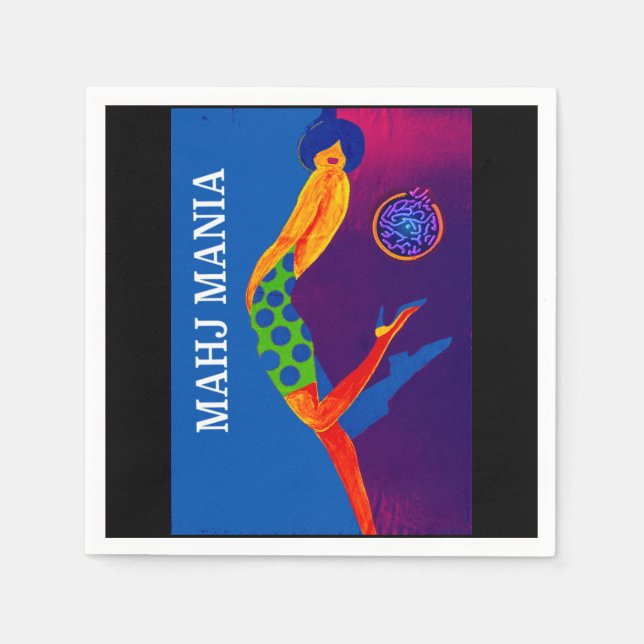 Servilleta De Papel Mahj Mania Napkins (Anverso)