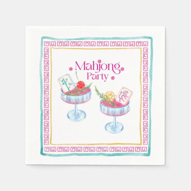 Servilleta De Papel Mahjong (Anverso)
