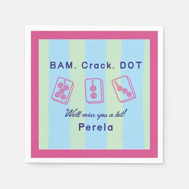 Servilleta De Papel mahjong (Anverso)