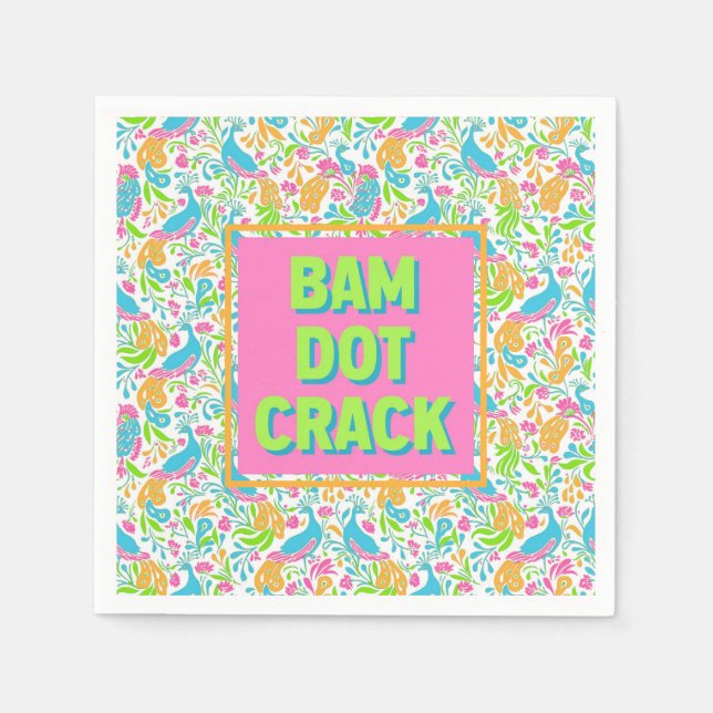 Servilleta De Papel Mahjong Cocktail Napkins (Anverso)