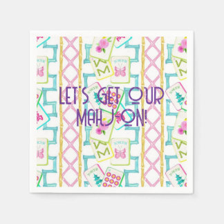 SERVILLETA DE PAPEL MAHJONG COCKTAIL NAPKINS