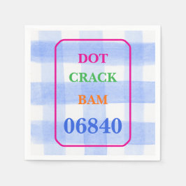 Servilleta De Papel Mahjong Dot Crack Bam Watercolor Gingham