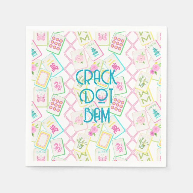 SERVILLETA DE PAPEL MAHJONG NAPKIN (Anverso)