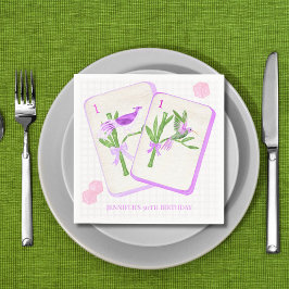 Servilleta De Papel Mahjong Tile Napkins for Mahjong Party Decor