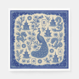 Servilleta De Papel Mahjong Toile Napkins or Guest Towels
