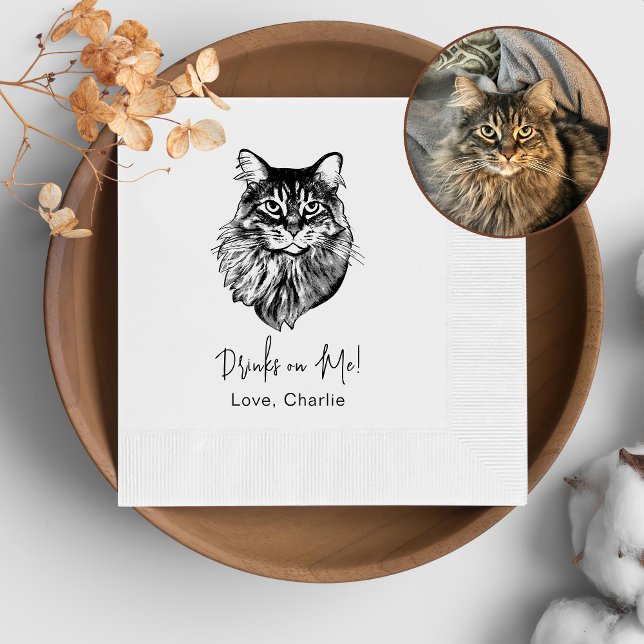 Servilleta De Papel Maine Coon Cat Bebe Personalizada Sobre Mí (Subido por el creador)
