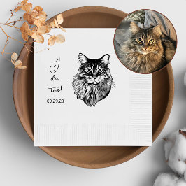 Servilleta De Papel Maine Coon Cat Personalizada Yo También Lo Hago