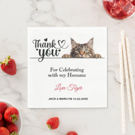 Servilleta De Papel Maine Coon Peeking Cat Paper Napkins