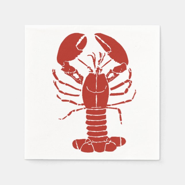 Servilleta De Papel Maine Lobster Napkins (Anverso)