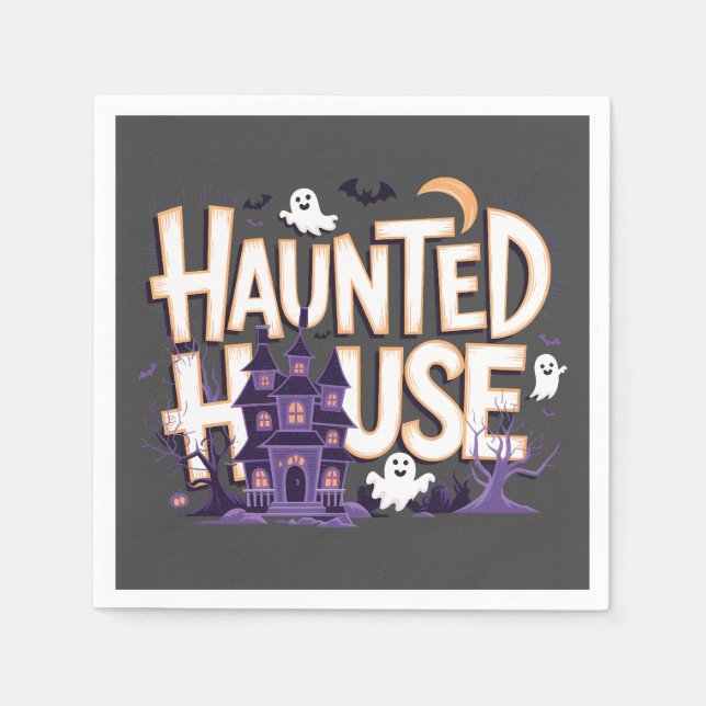 Servilleta De Papel Maison Hantée - La Nuit des Fantômes (Anverso)