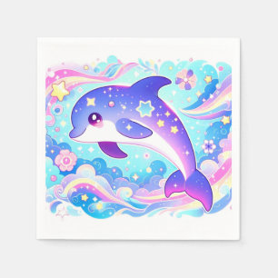 Servilleta De Papel Majestic Cute Dolphin Baby Shower