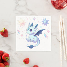 Servilleta De Papel Majestic Whimsical Dragon Baby Shower