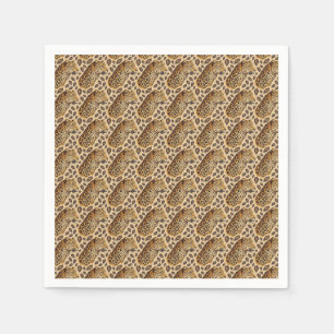 Servilleta De Papel Majestuoso retrato de leopardo Patrón de impresión